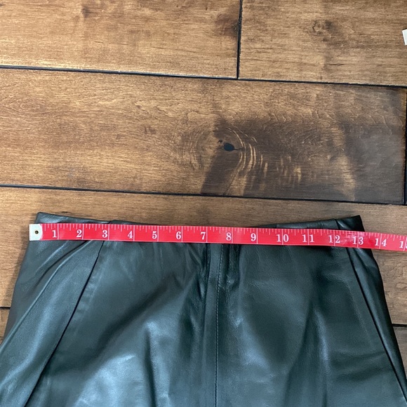 COS Dark Green Maxi Leather Skirt Size 34 - Picture 9 of 12